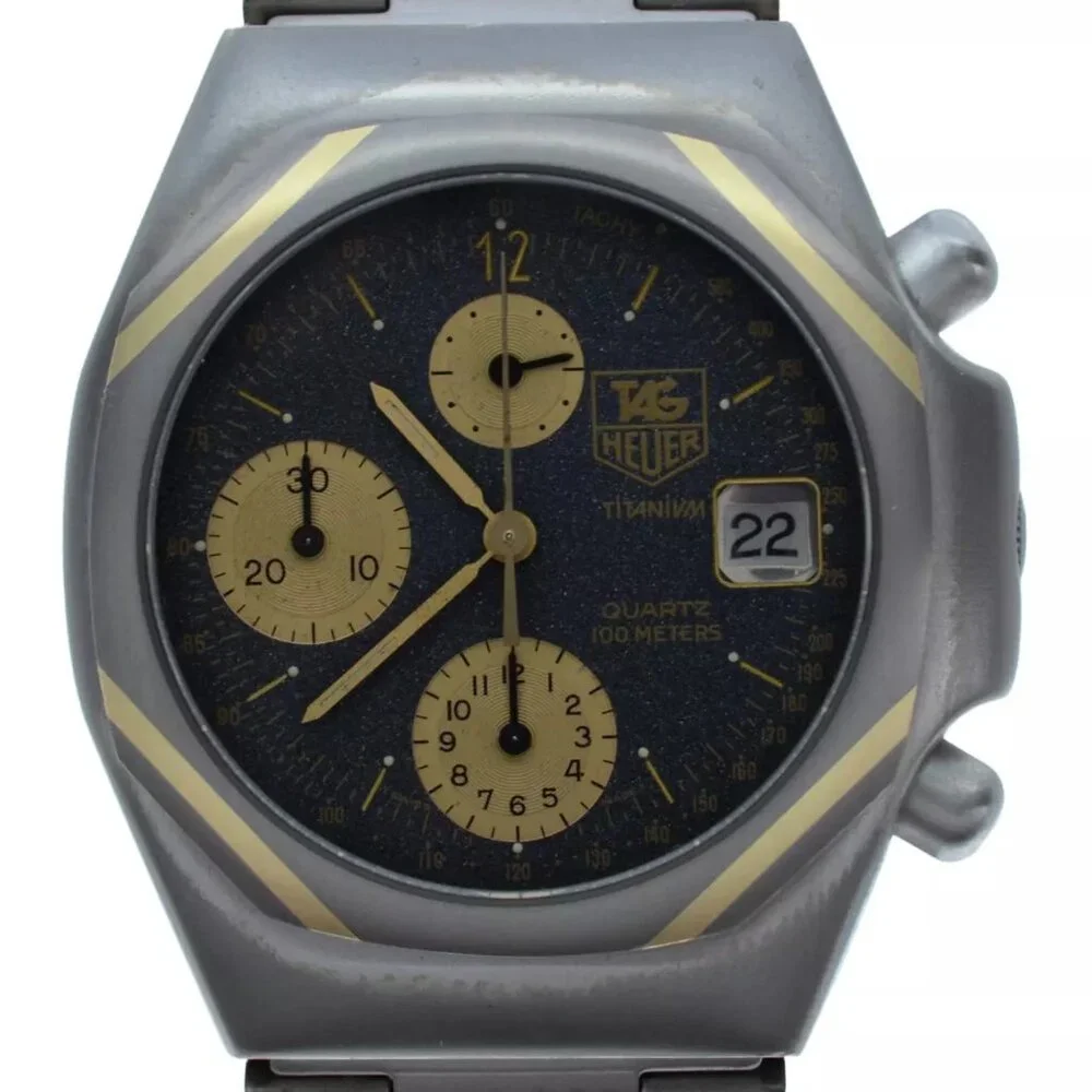 Rare Vintage Men's Tag Heuer Titanium 2000 Series Chronograph Watch Ref: 225.206